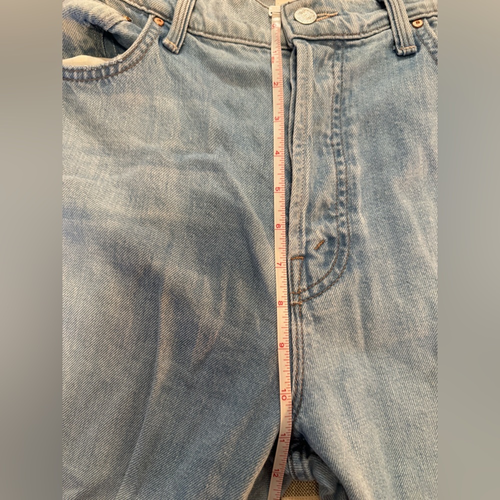 MOTHER Women's Straight Leg Jeans in Light Blue - Picture 16 of 16